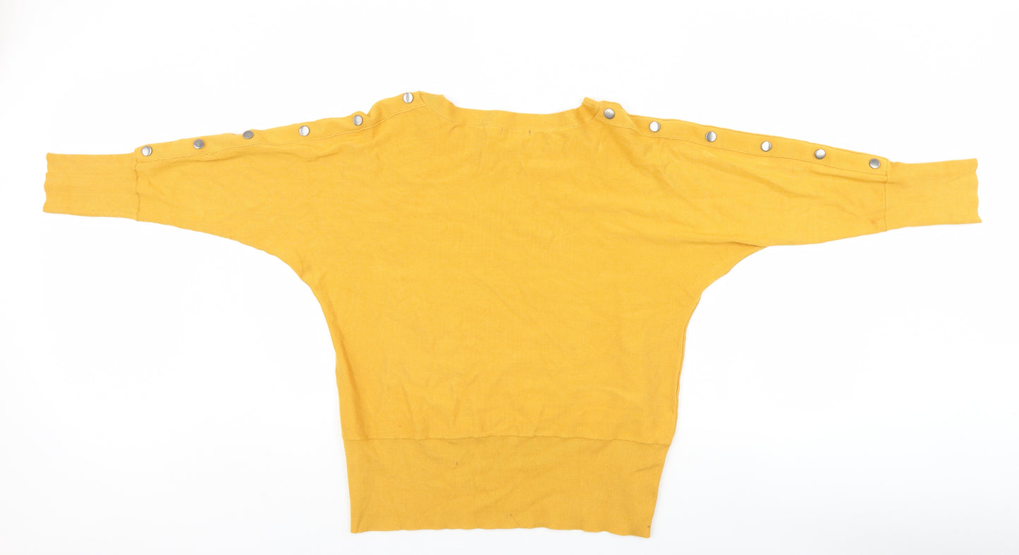 Roman Womens Yellow   Pullover Jumper Size 18