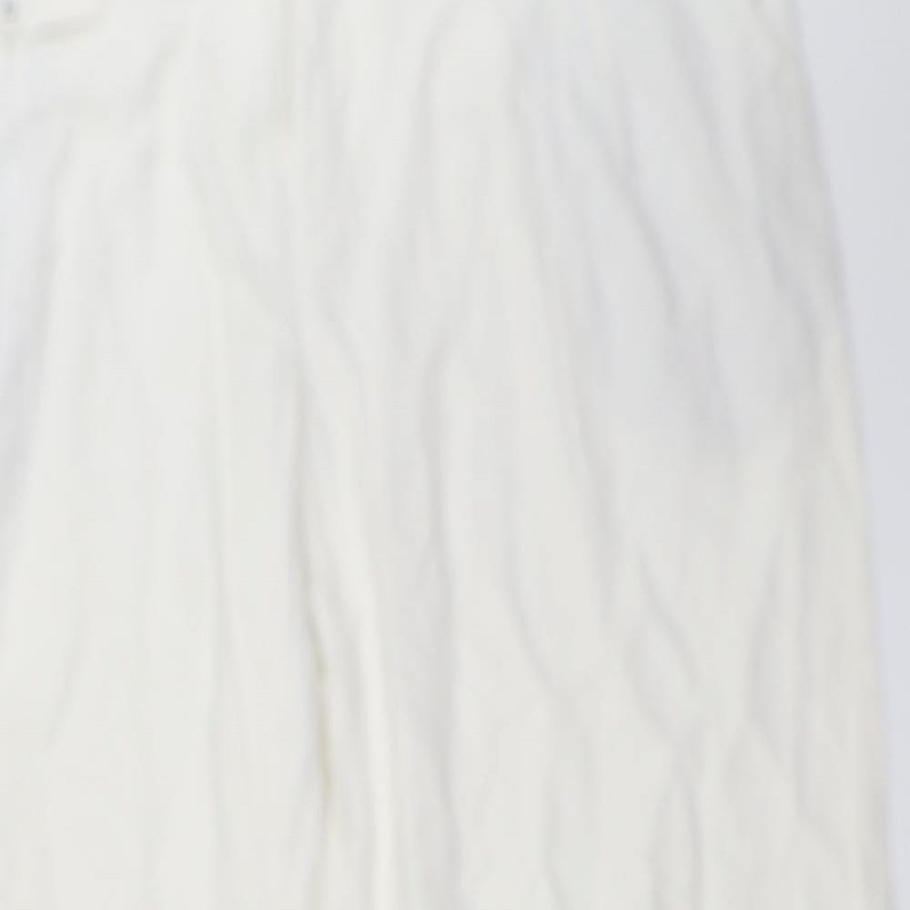 NEXT Womens White   Trousers  Size 16 L29 in