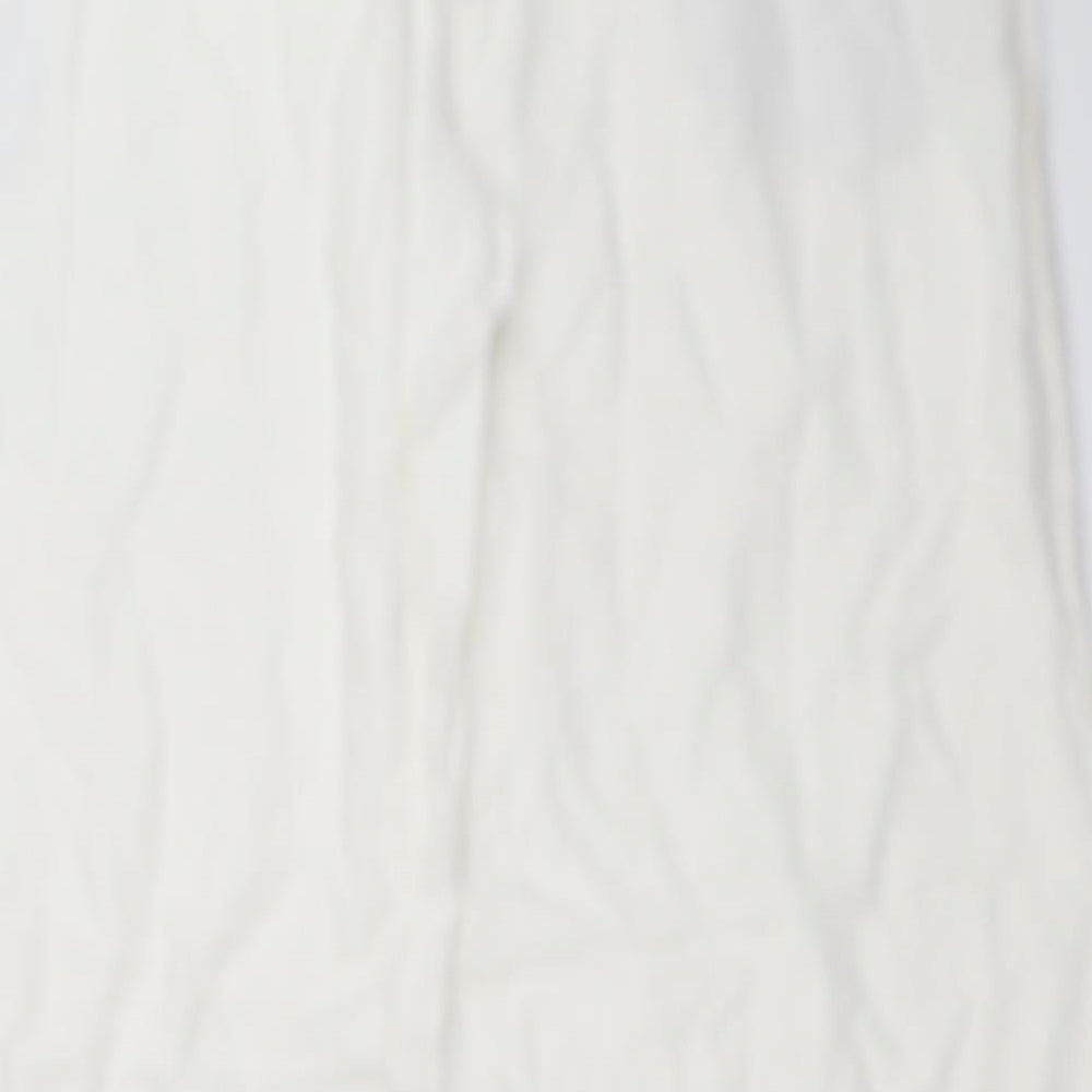 NEXT Womens White   Trousers  Size 16 L29 in