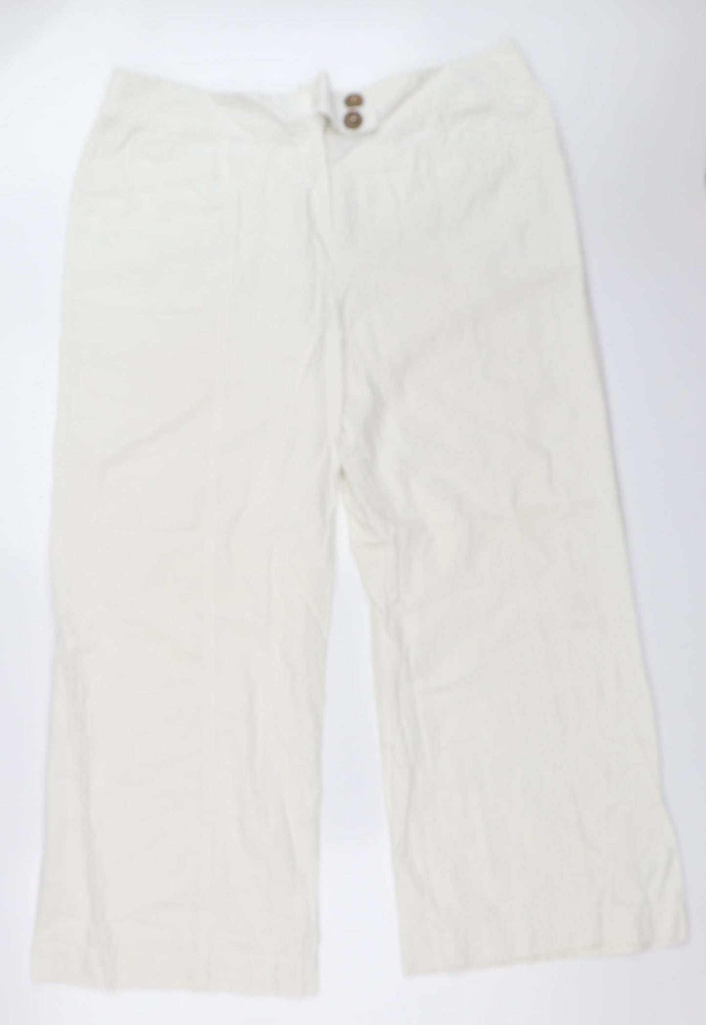 Soon Womens White   Trousers  Size 18 L27 in