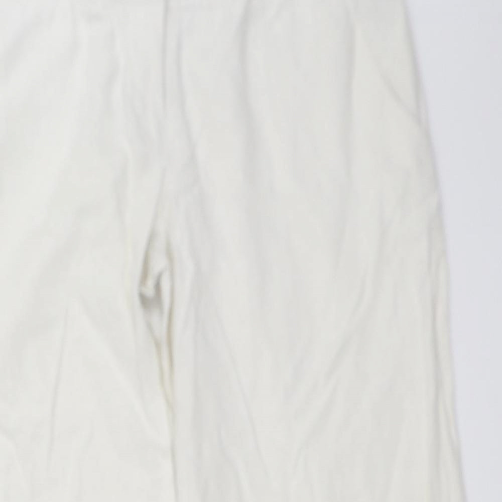 Papaya Womens White   Trousers  Size 12 L27 in