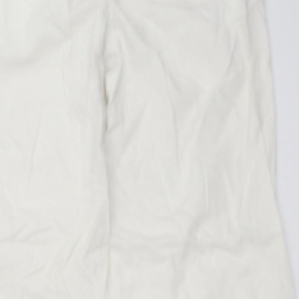 Papaya Womens White   Trousers  Size 12 L27 in