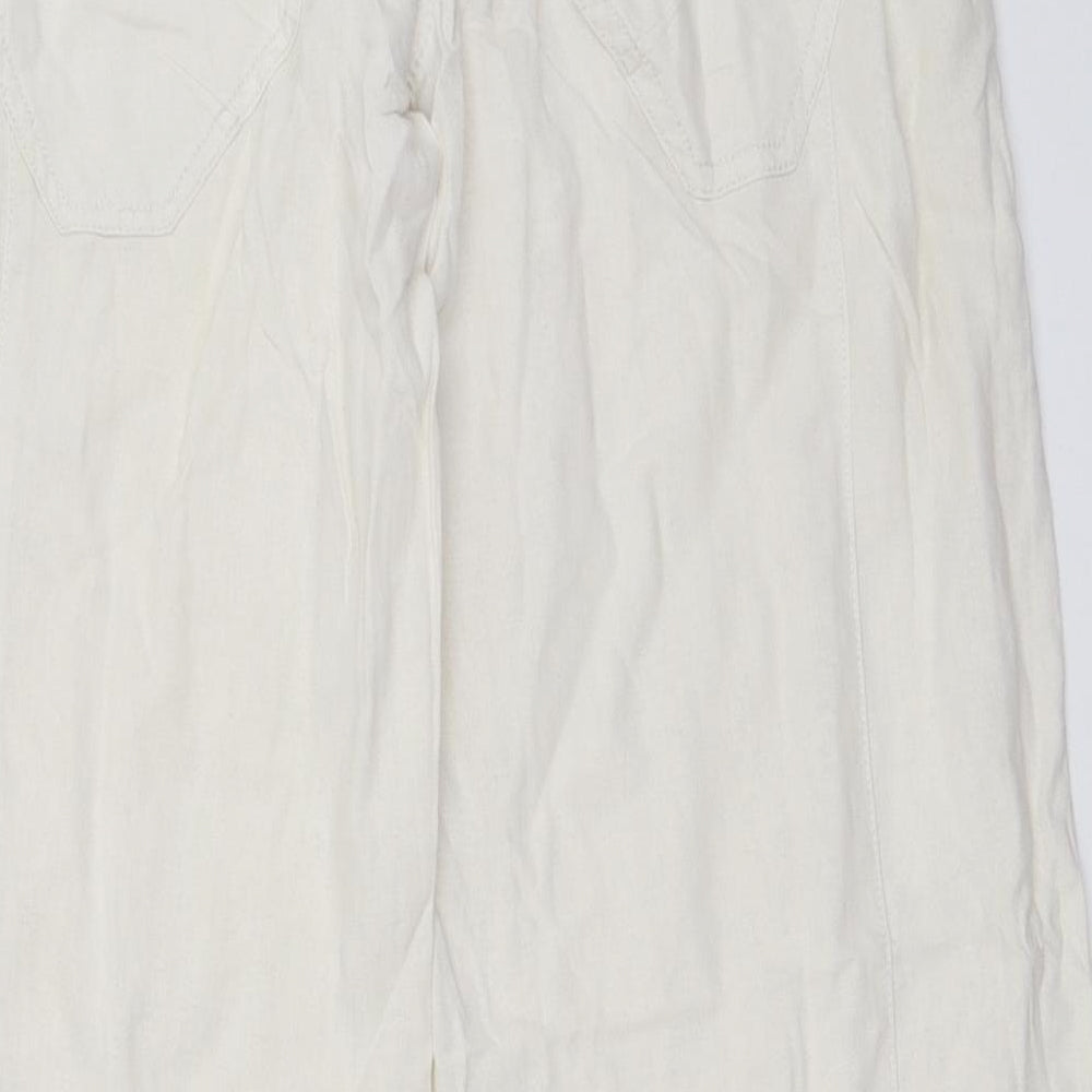 NEXT Womens White   Trousers  Size 10 L28 in