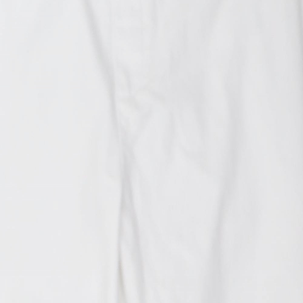 Matalan Womens White   Cropped Trousers Size 16 L23 in