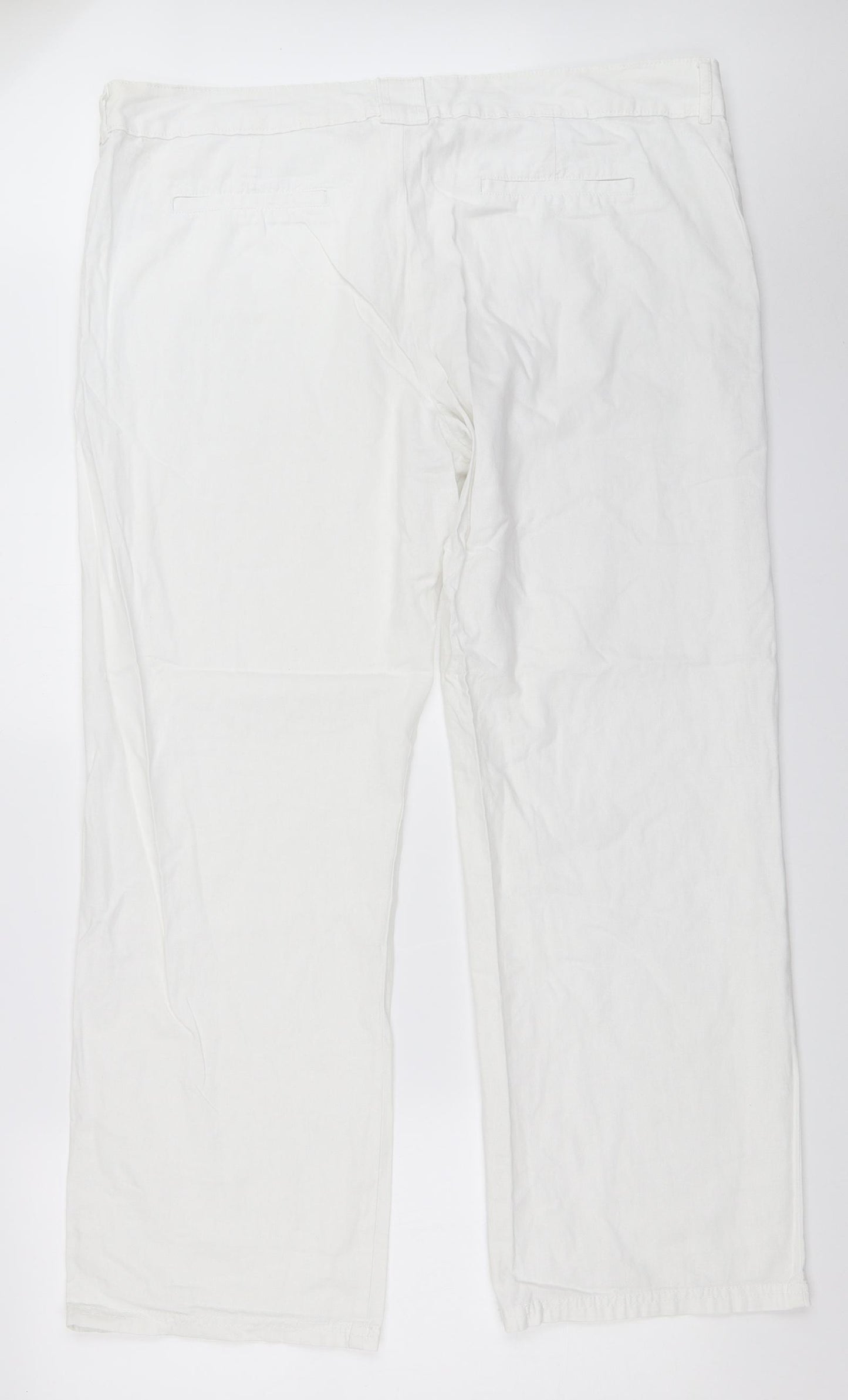 F&F Womens White   Trousers  Size 20 L30.5 in