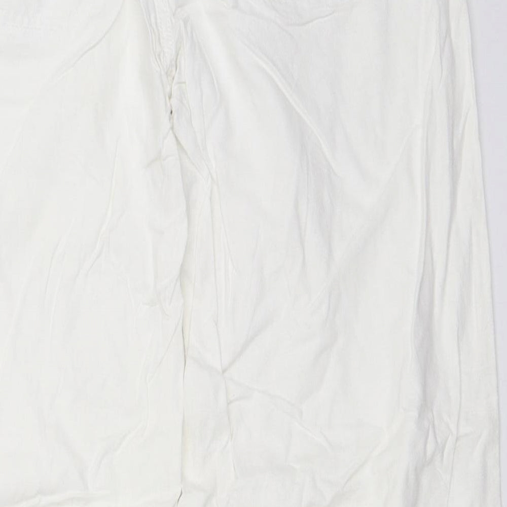 NEXT Womens White   Trousers  Size 12 L28 in