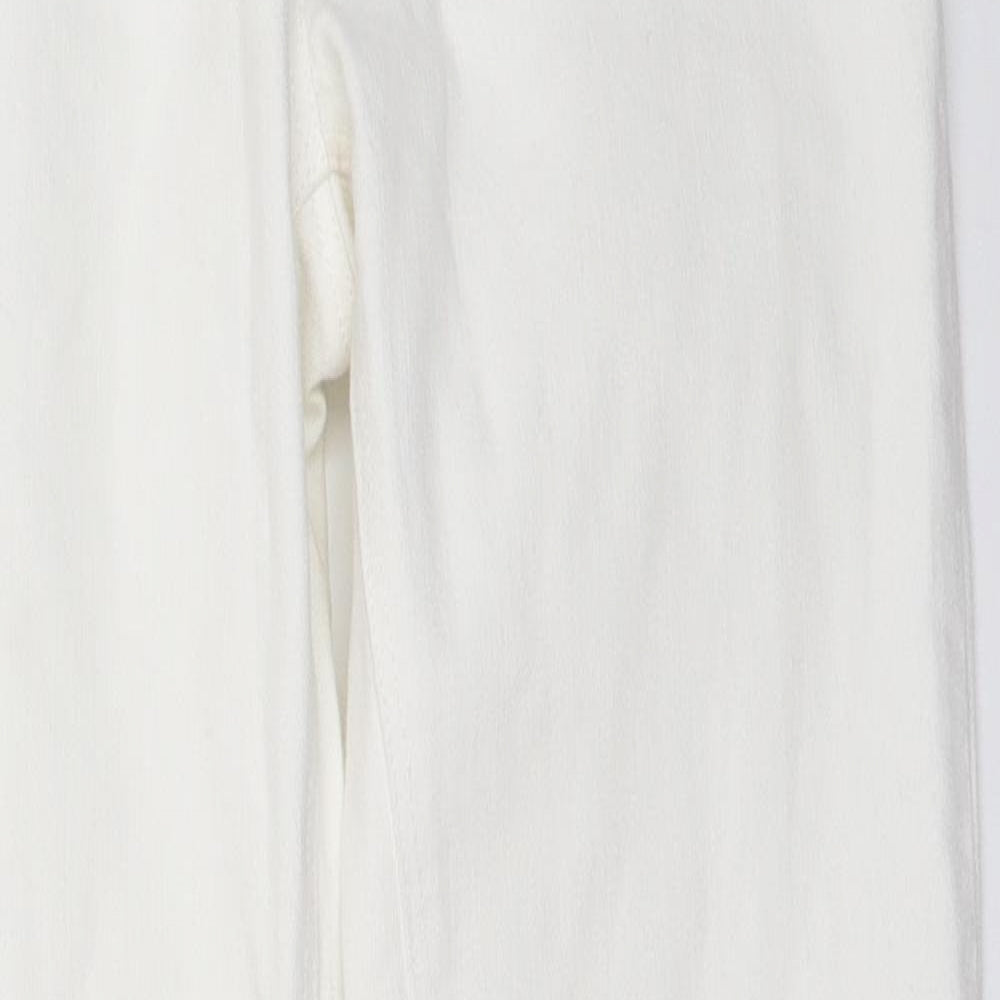 NEXT Womens White   Skinny Jeans Size 12 L28 in