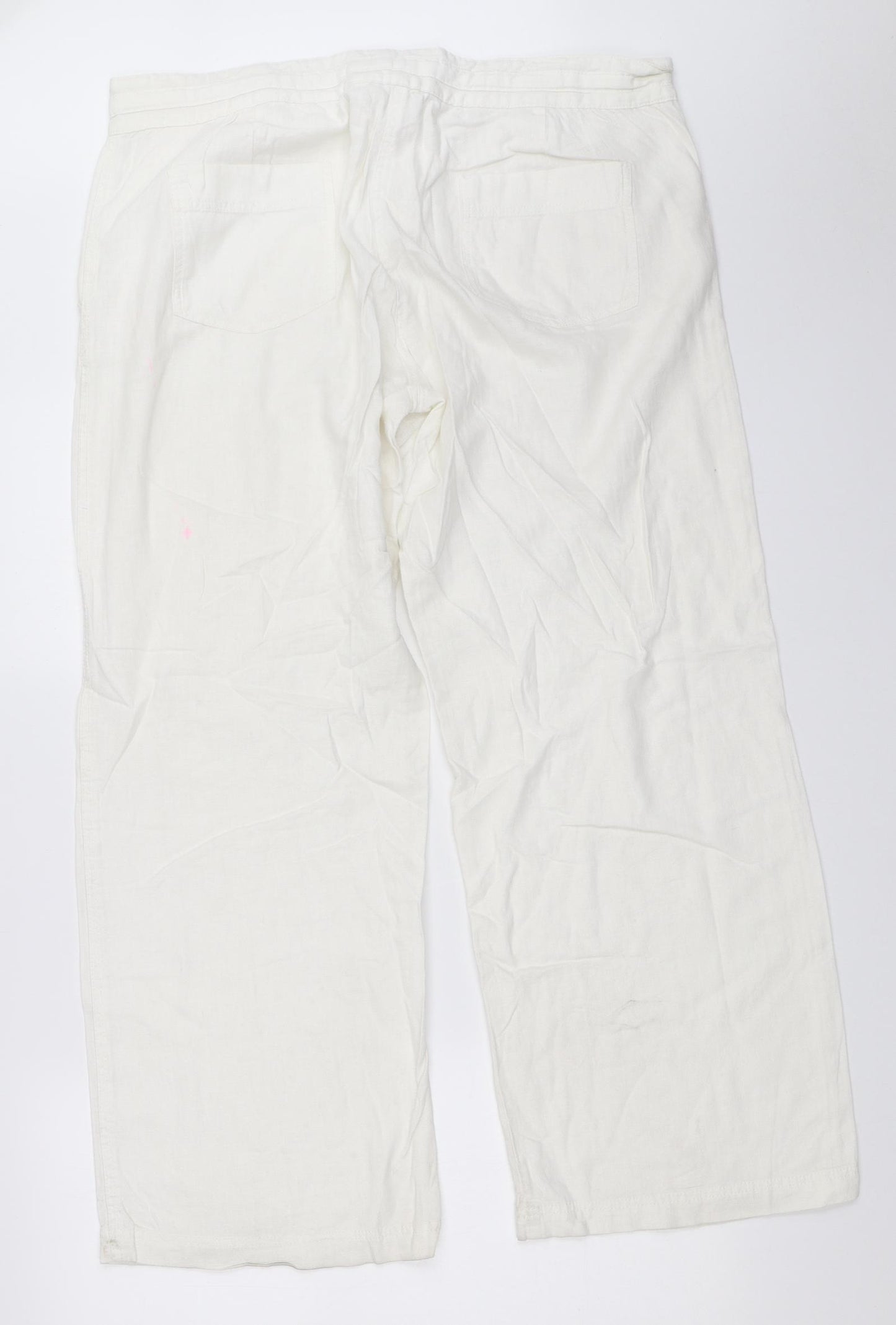 NEXT Womens White   Trousers  Size 16 L30 in