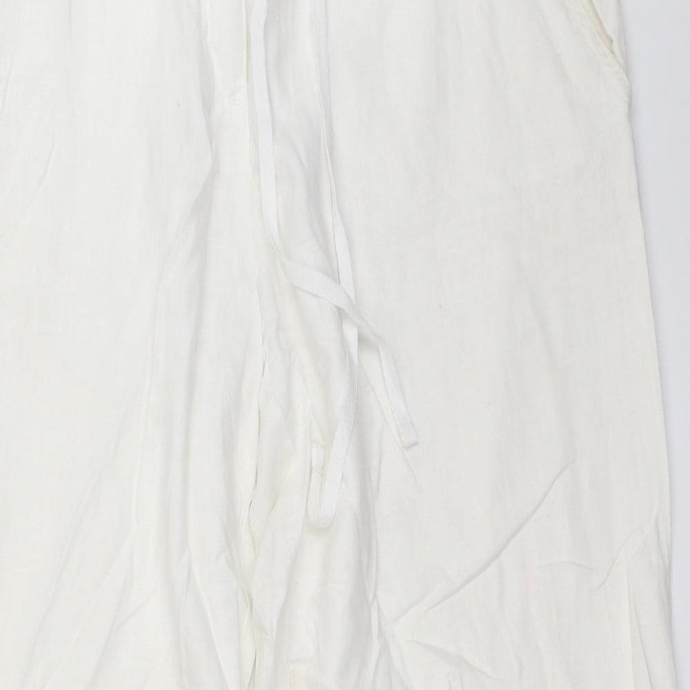 NEXT Womens White   Trousers  Size 16 L30 in