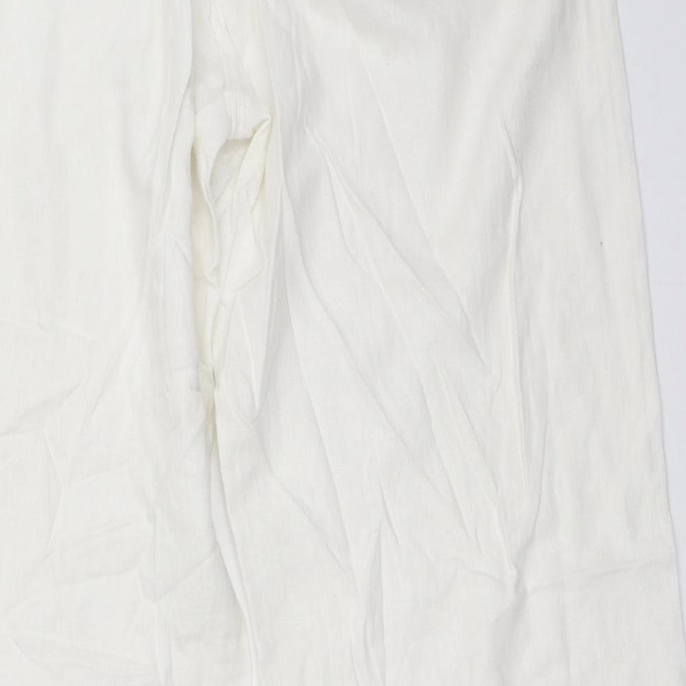 NEXT Womens White   Trousers  Size 16 L30 in