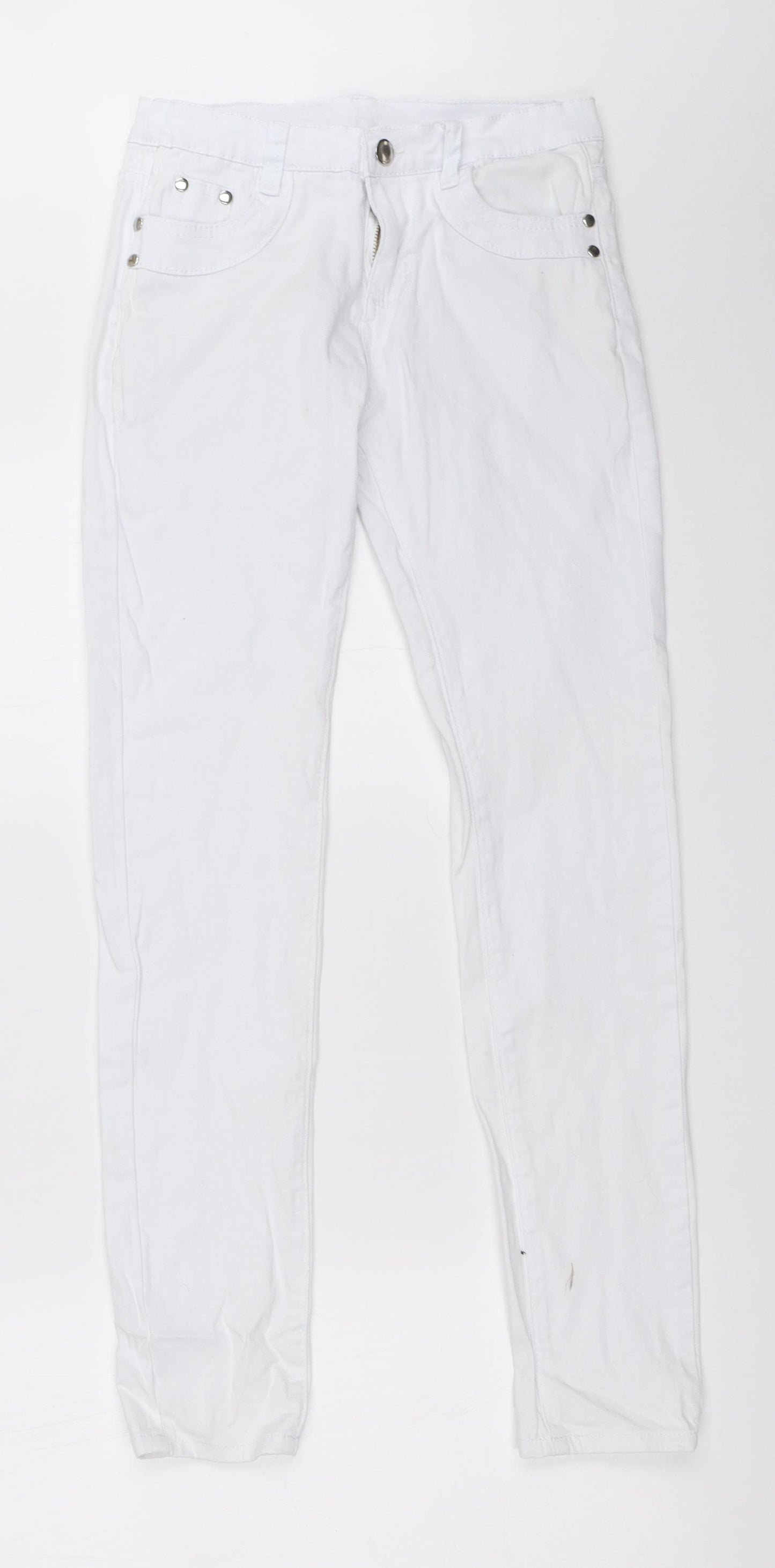 Preworn Womens White   Skinny Jeans Size 25 in L27 in