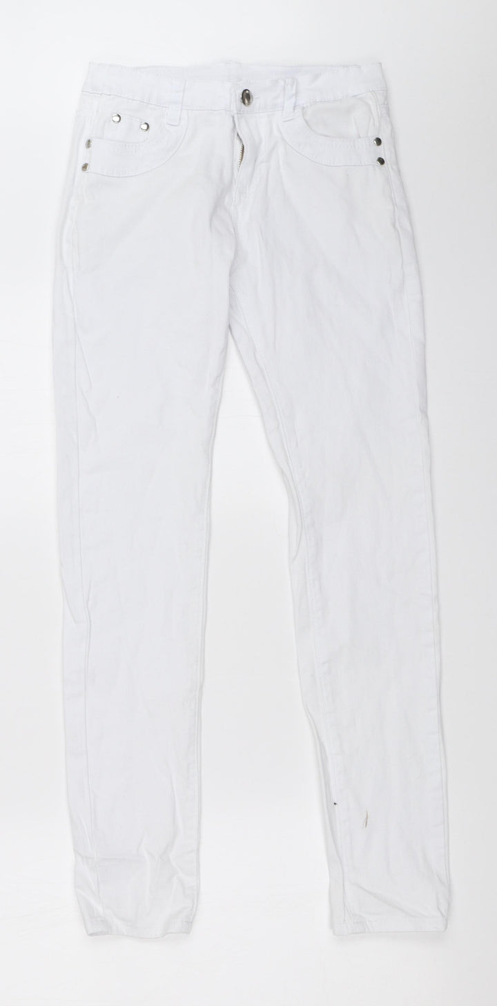 Preworn Womens White   Skinny Jeans Size 25 in L27 in