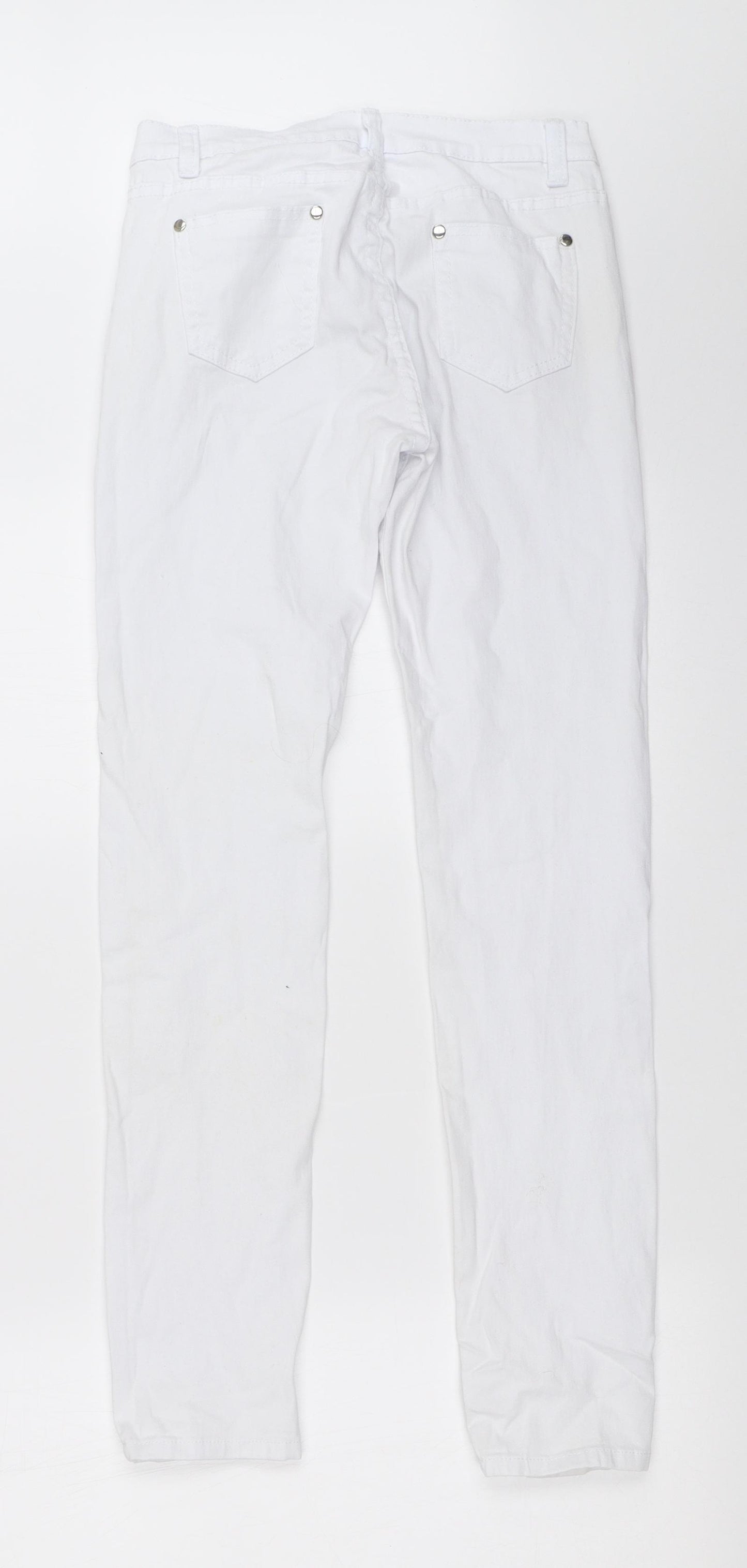 Preworn Womens White   Skinny Jeans Size 25 in L27 in