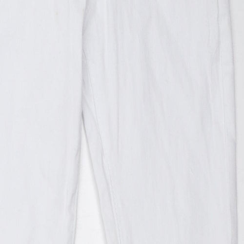 Preworn Womens White   Skinny Jeans Size 25 in L27 in