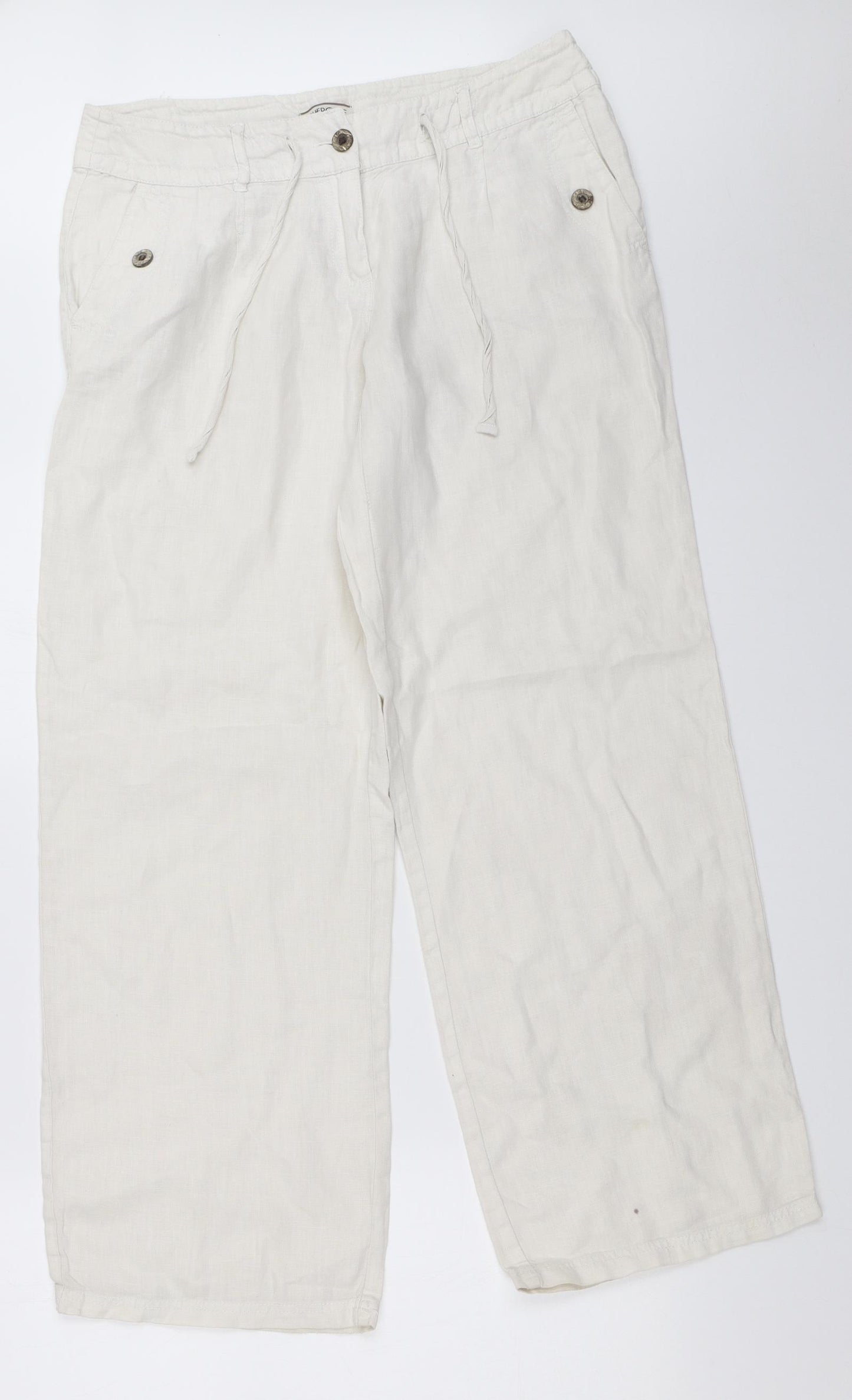 Cherokee Womens White   Trousers  Size 10 L30 in