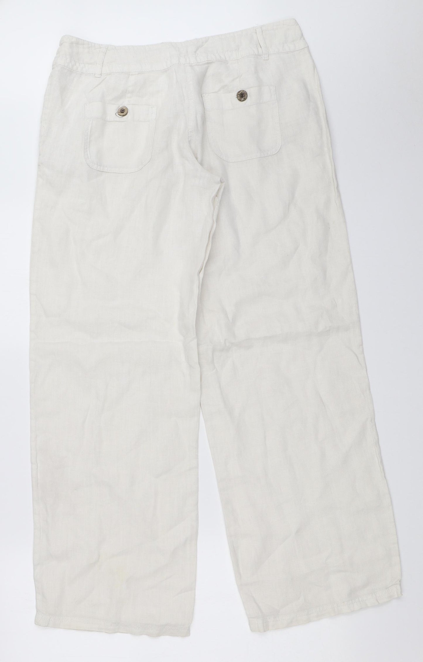 Cherokee Womens White   Trousers  Size 10 L30 in