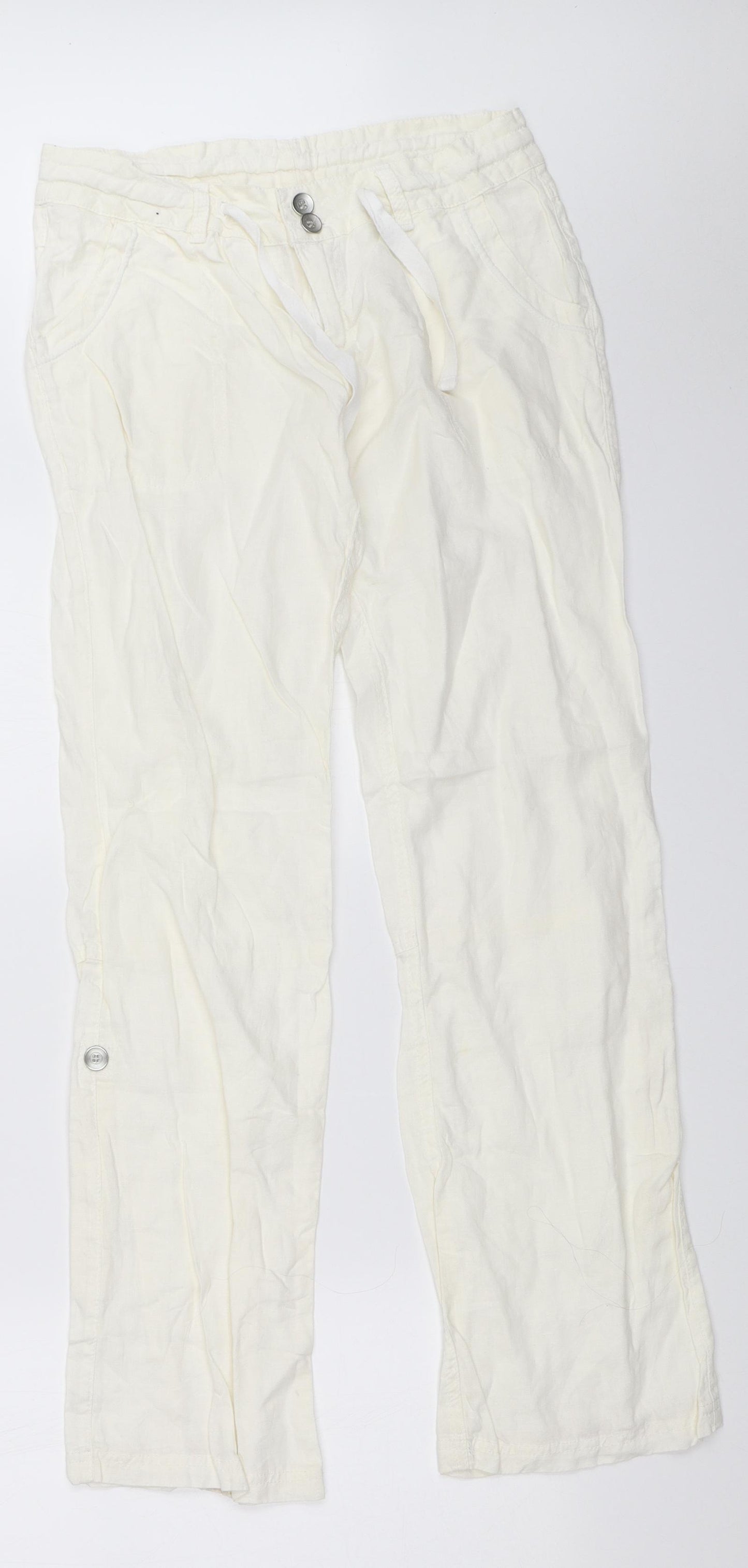 Atmosphere Womens White   Trousers  Size 8 L30 in