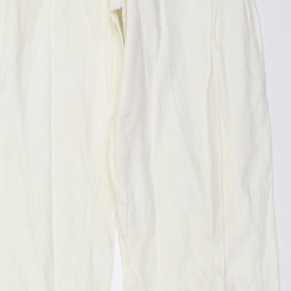 Atmosphere Womens White   Trousers  Size 8 L30 in
