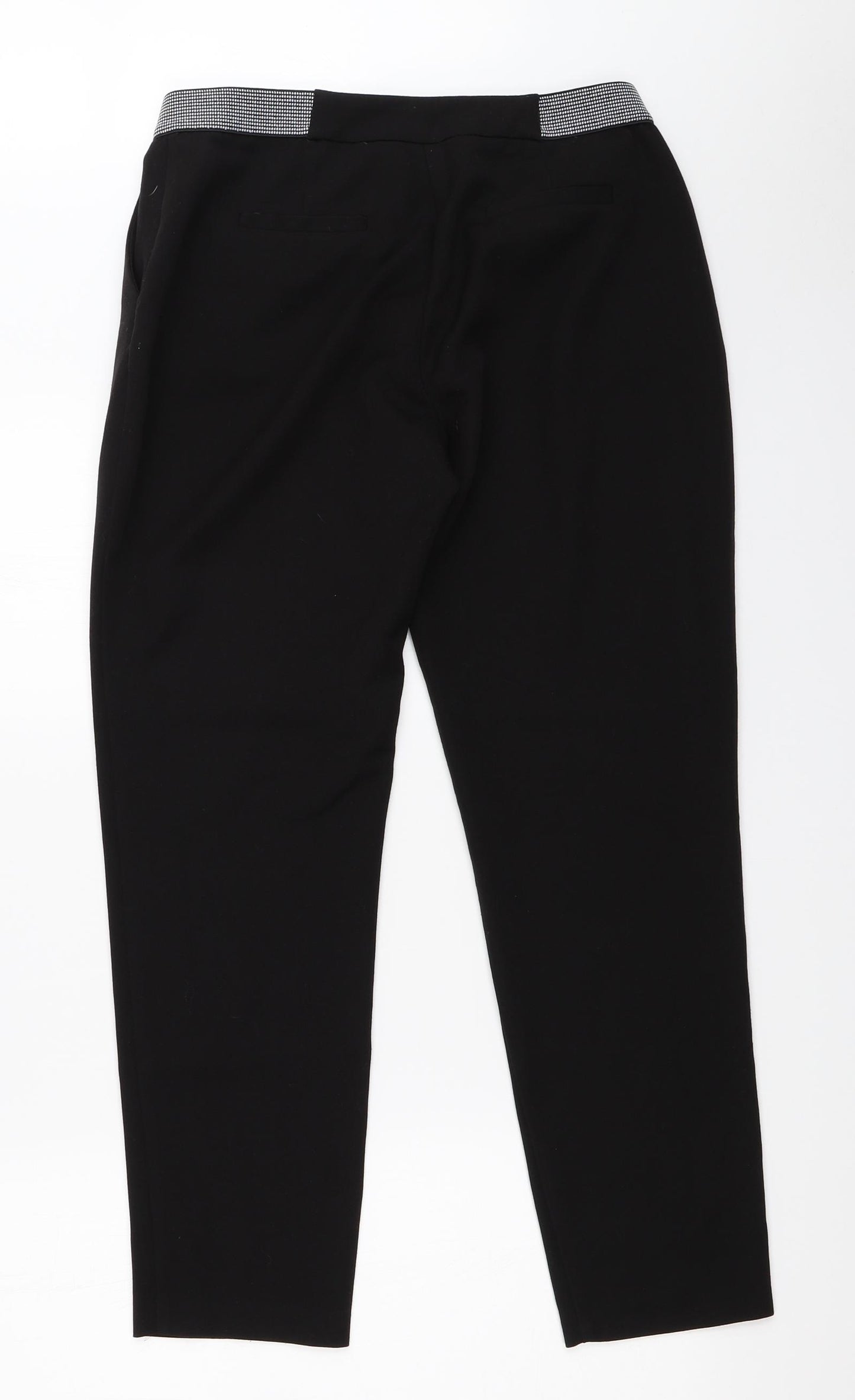 Nutmeg Womens Black   Capri Trousers Size 10 L27 in