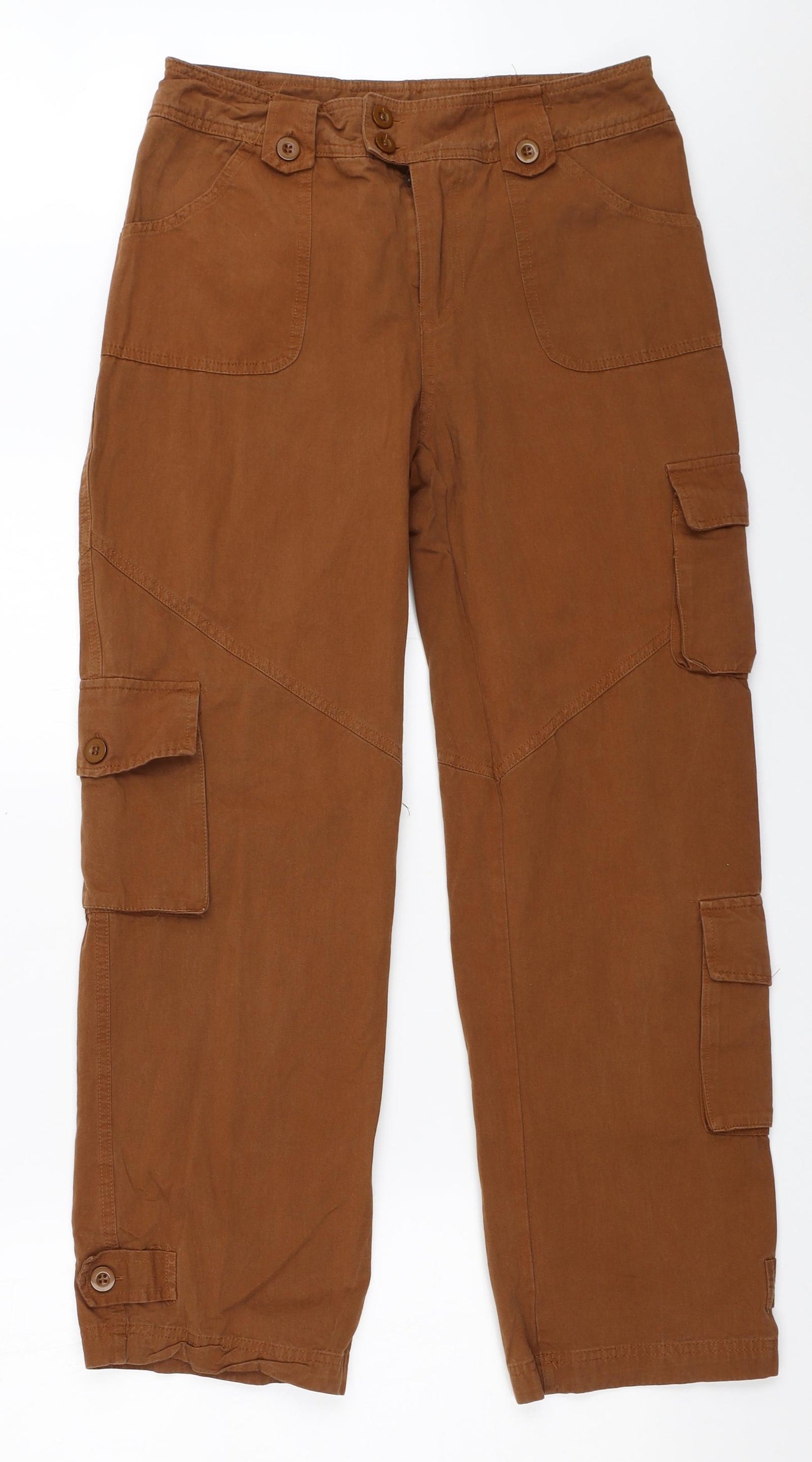 Preworn Womens Brown   Cargo Trousers Size 30 in L28 in