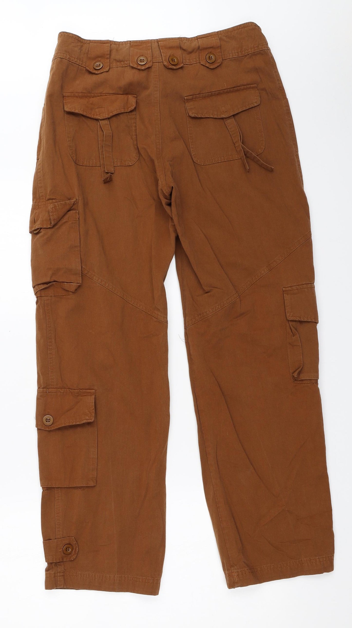 Preworn Womens Brown   Cargo Trousers Size 30 in L28 in
