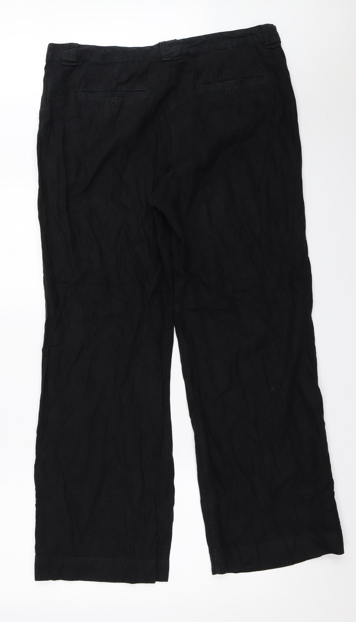 Marks and Spencer Womens Black   Trousers  Size 36 in L29.5 in