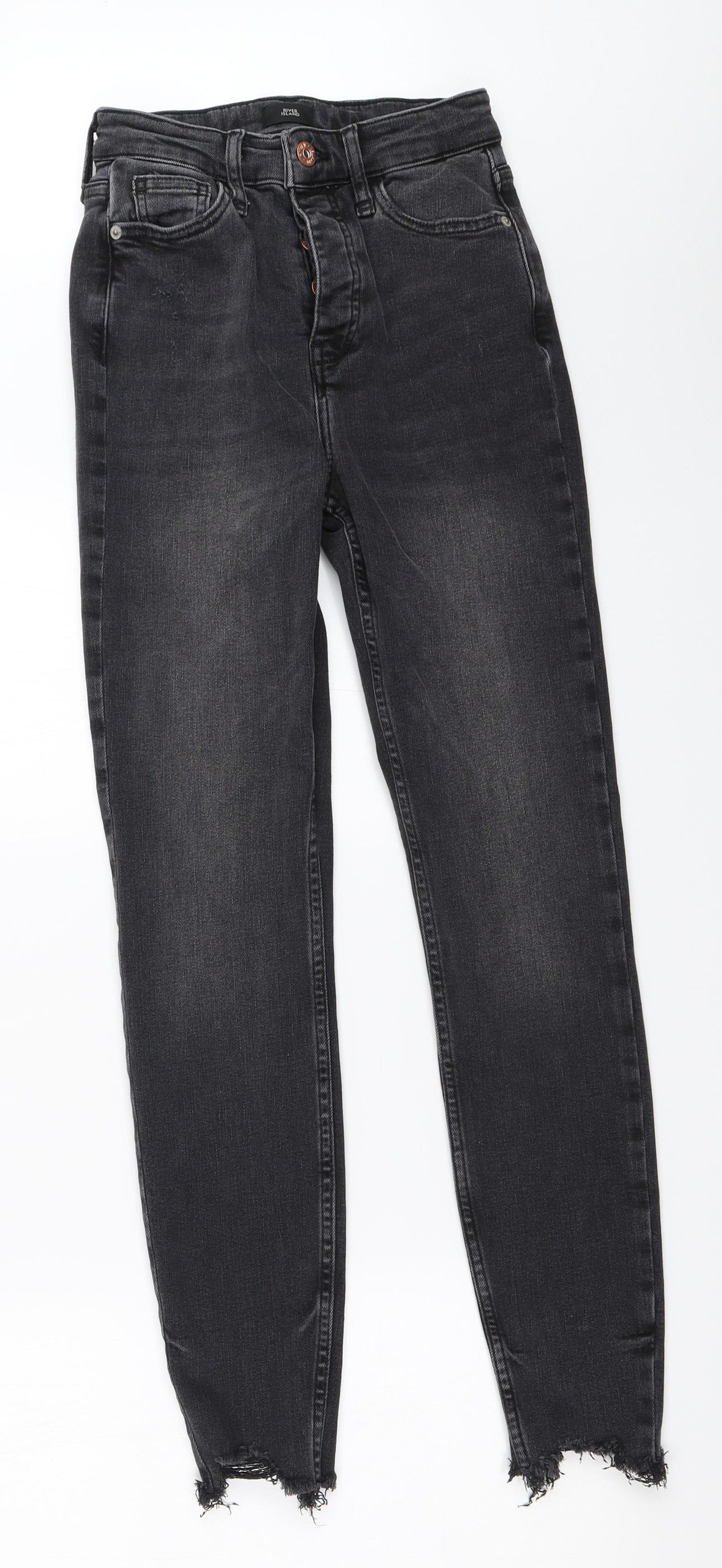 River Island Womens Black   Skinny Jeans Size 8 L28 in