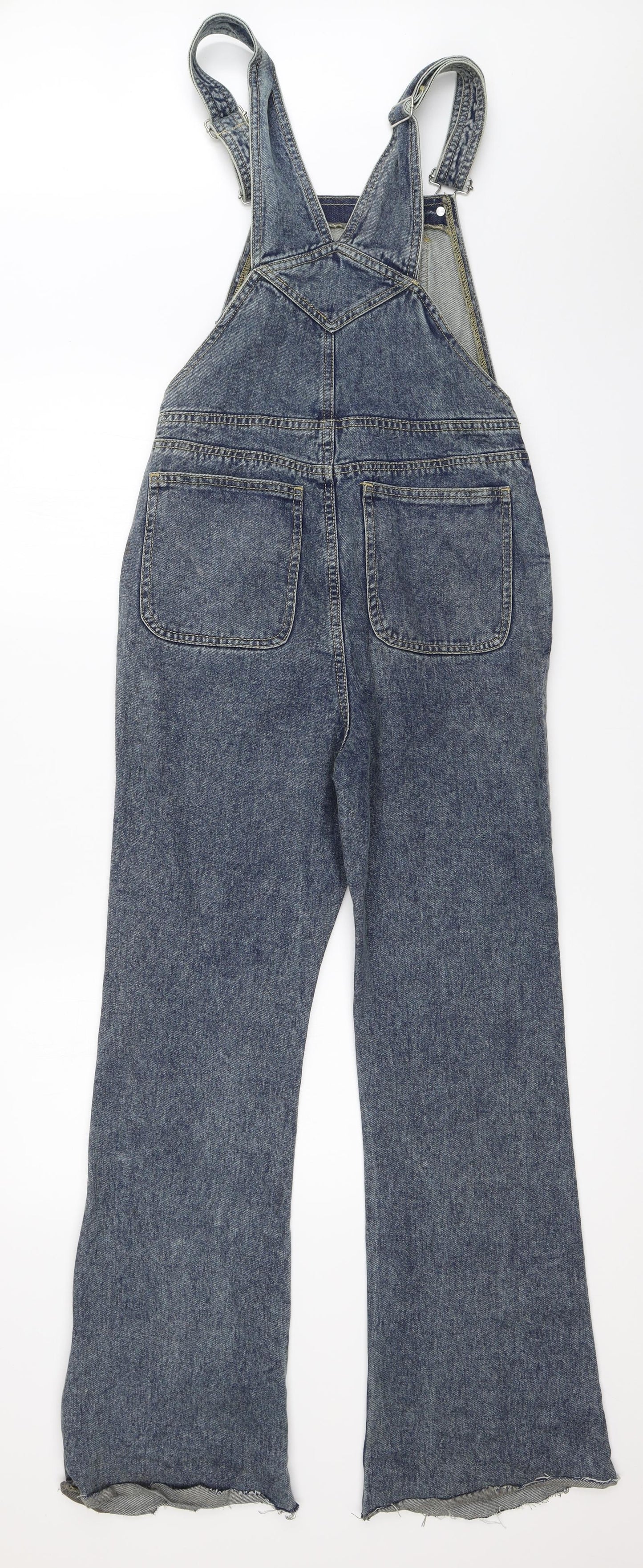 Boohoo Womens Blue  Denim Dungaree One-Piece Size 6