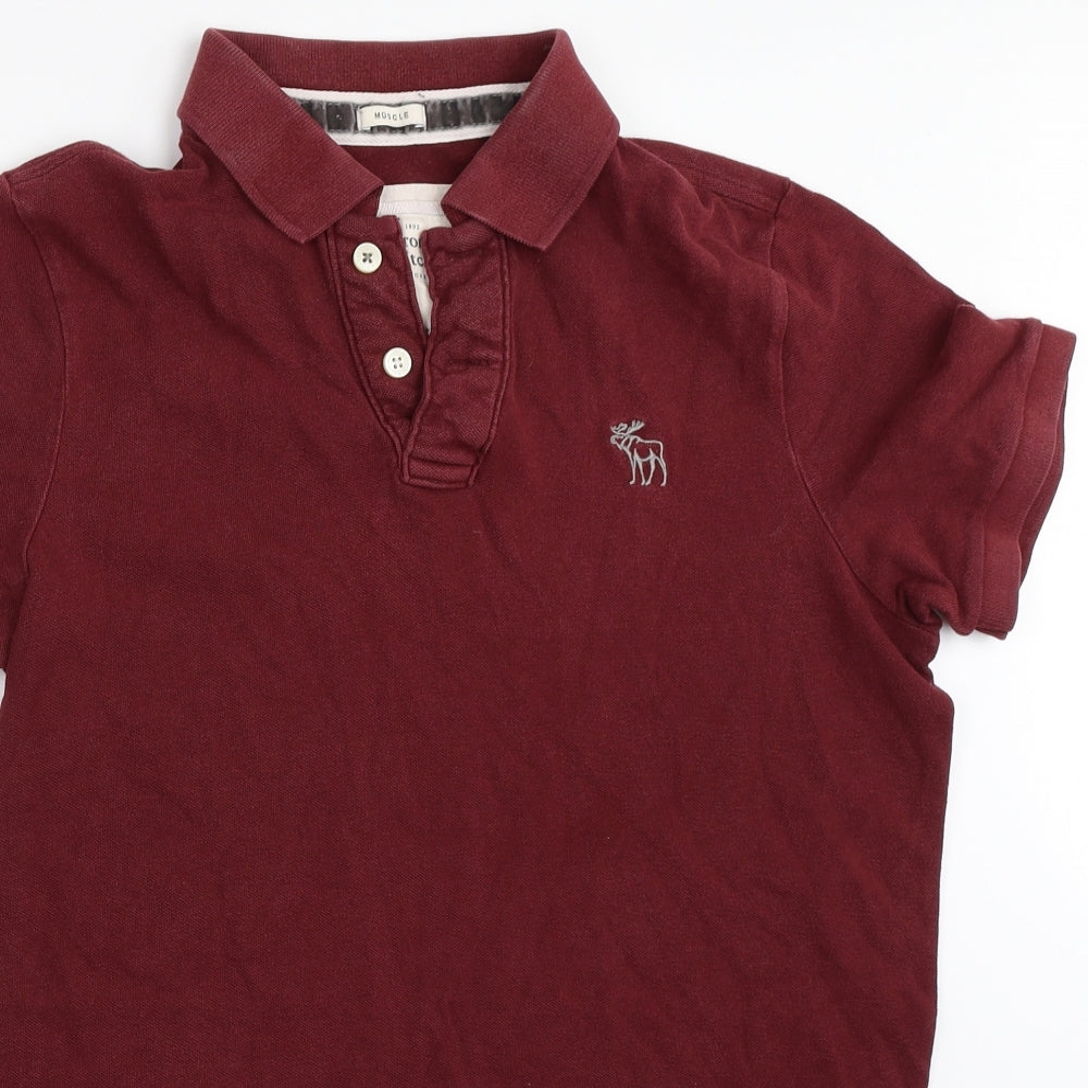 Abercrombie & Fitch Mens Red    Polo Size XL