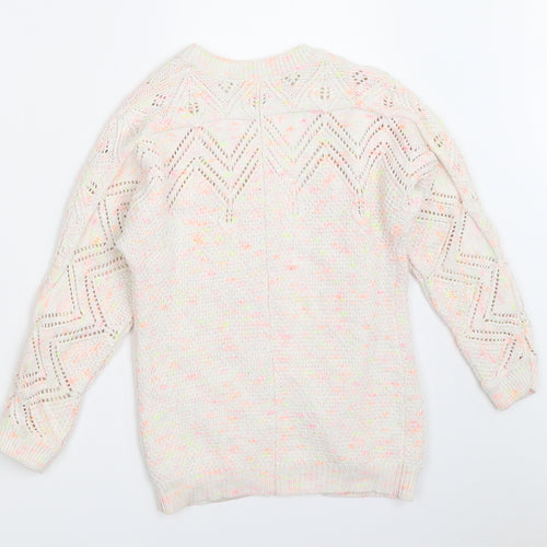 George Girls Ivory   Cardigan Jumper Size 6-7 Years
