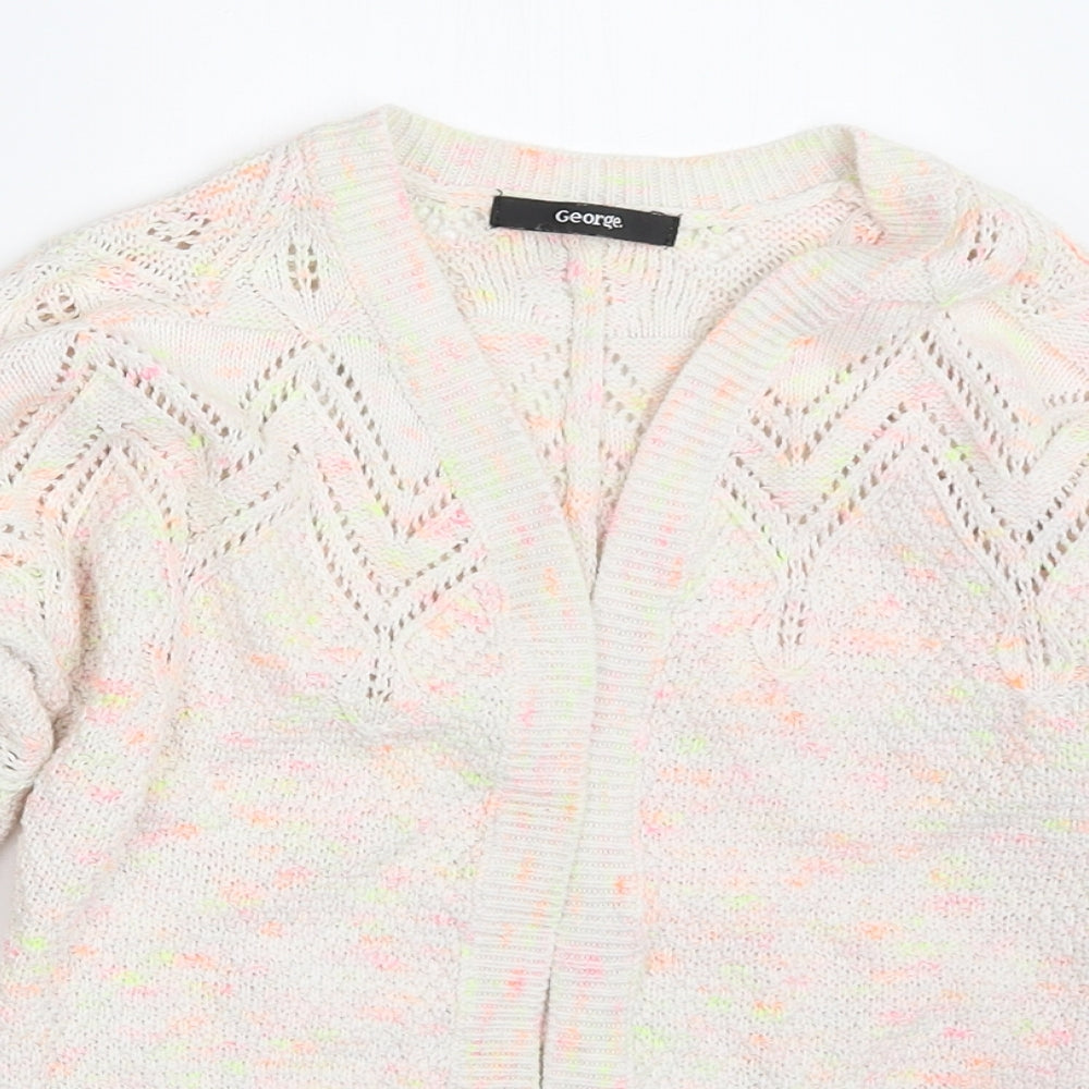 George Girls Ivory   Cardigan Jumper Size 6-7 Years