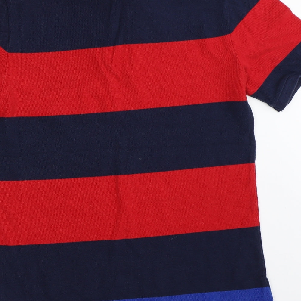 Polo Ralph Lauren Boys Blue Striped  Basic Polo Size 14-15 Years