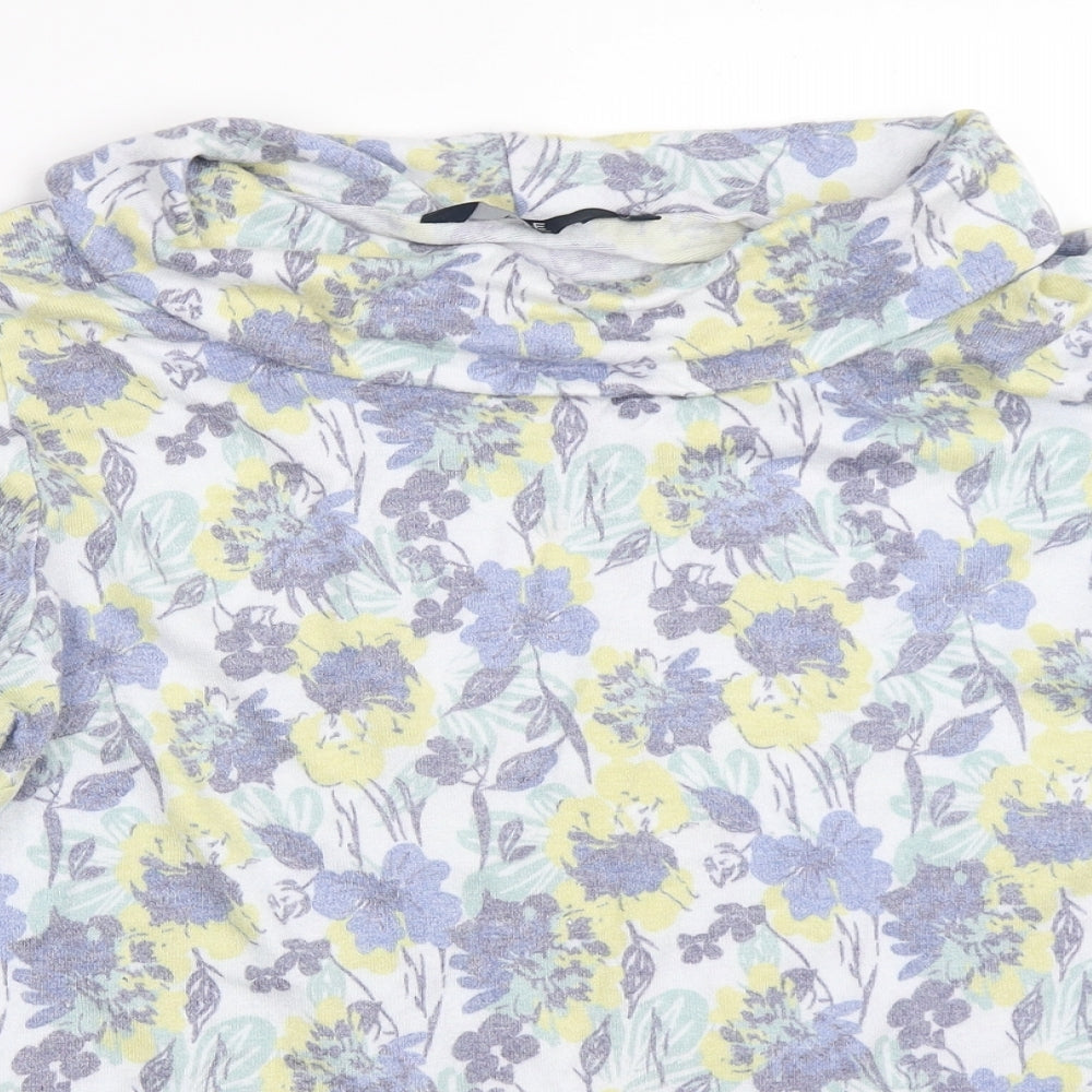 EWM Womens Grey Floral  Pullover Jumper Size 18