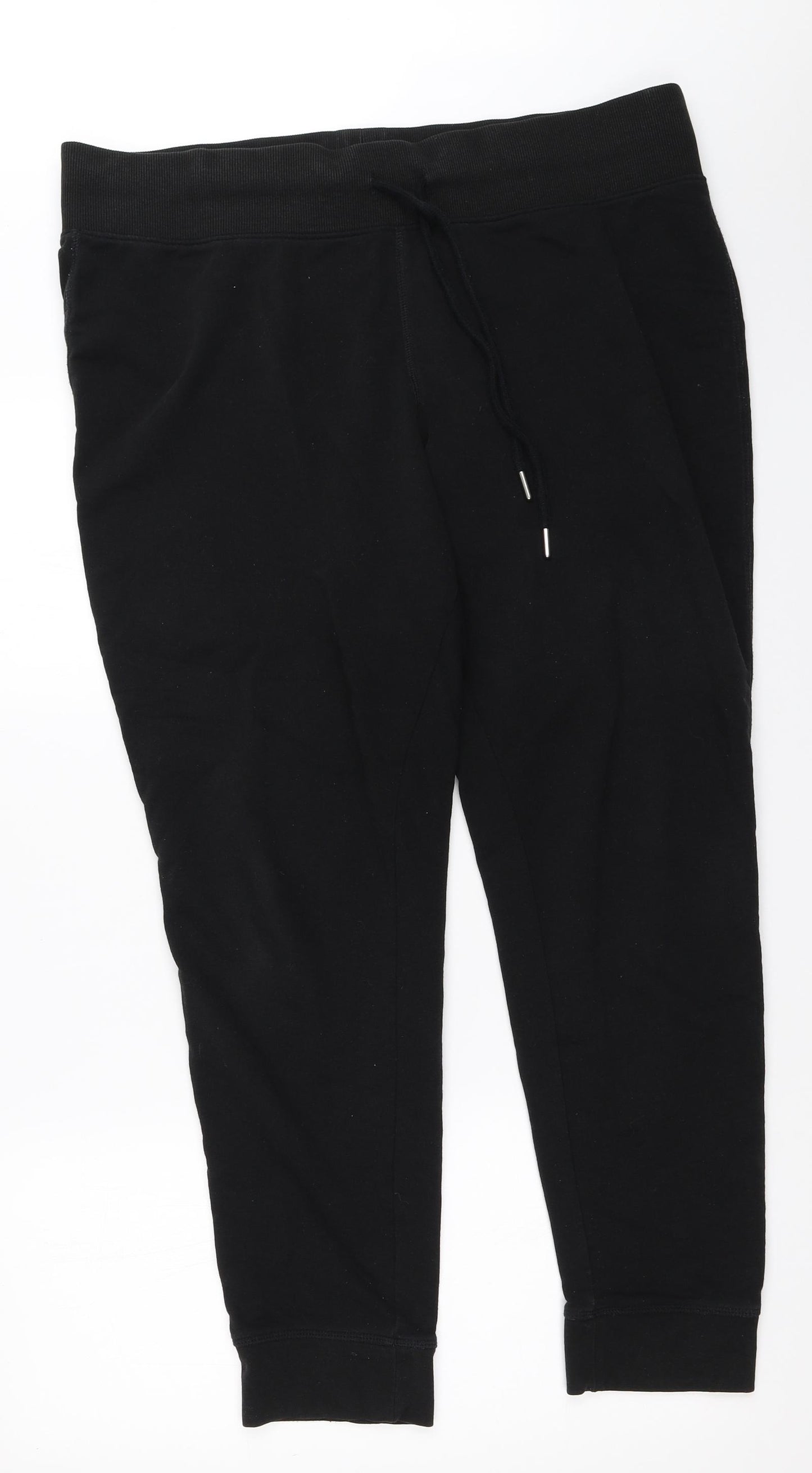 H&M Womens Black   Jogger Trousers Size XL L28 in