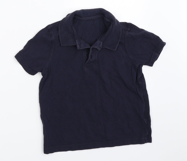 George Boys Blue   Basic Polo Size 5-6 Years