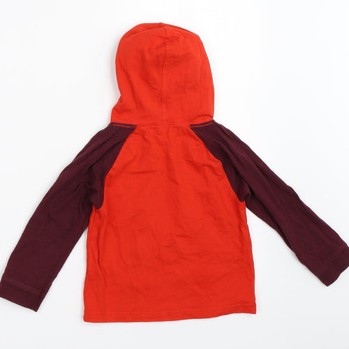 Preworn Boys Red   Pullover Hoodie Size 3 Years