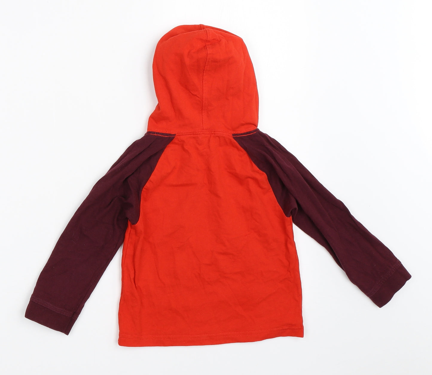 Preworn Boys Red   Pullover Hoodie Size 3 Years