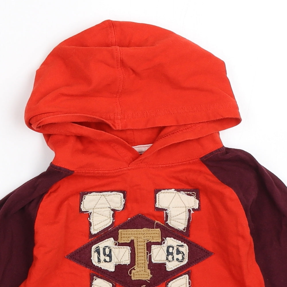 Preworn Boys Red   Pullover Hoodie Size 3 Years