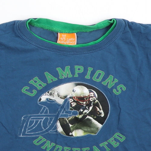 Little Kangaroos Boys Blue   Basic T-Shirt Size 4 Years
