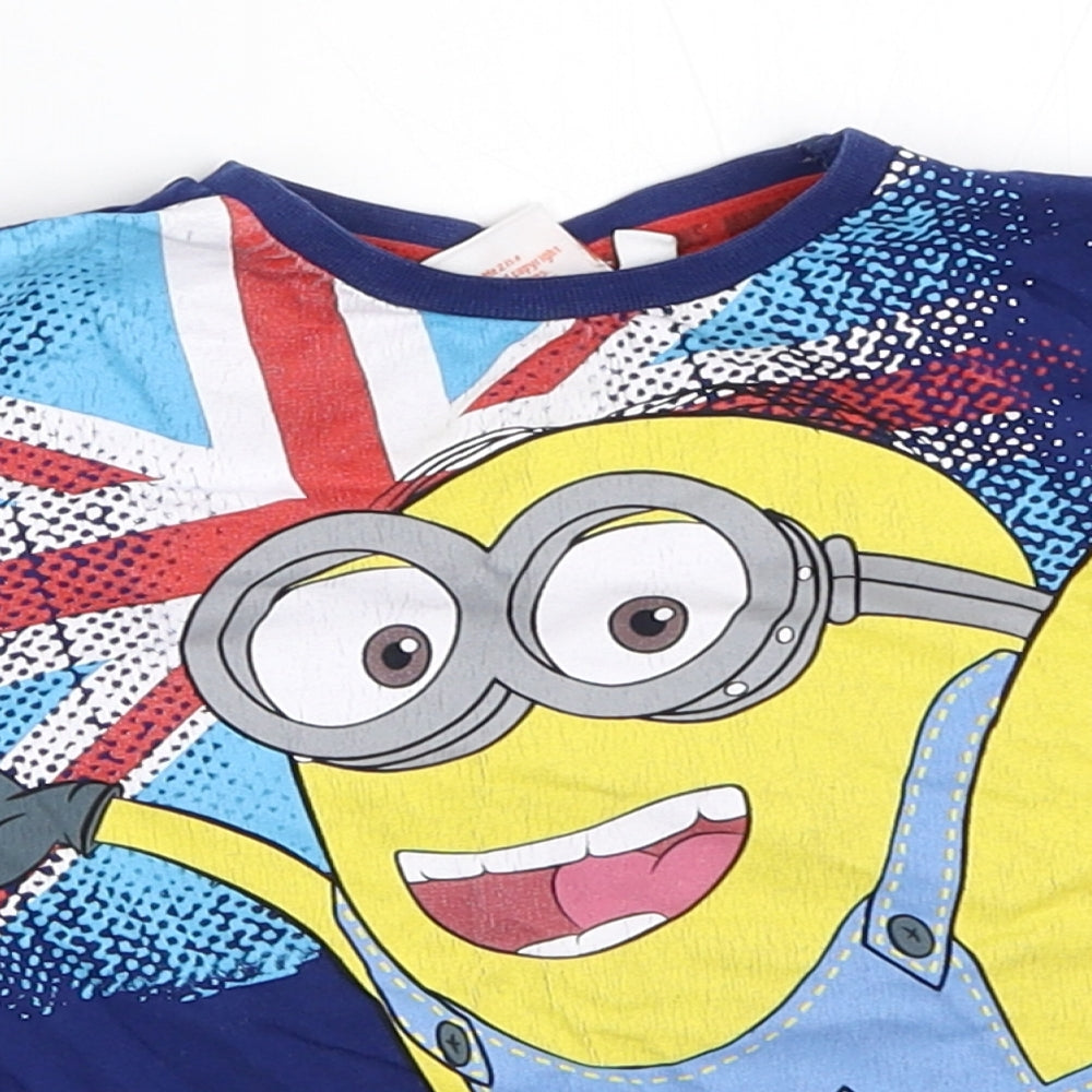Primark Boys Blue   Basic T-Shirt Size 18-24 Months  - Despicable Me Minion