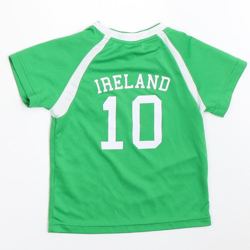 H&M Boys Green   Jersey T-Shirt Size 2-3 Years  - ireland