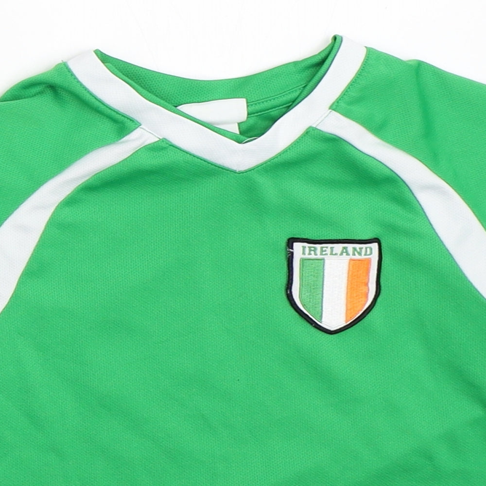 H&M Boys Green   Jersey T-Shirt Size 2-3 Years  - ireland