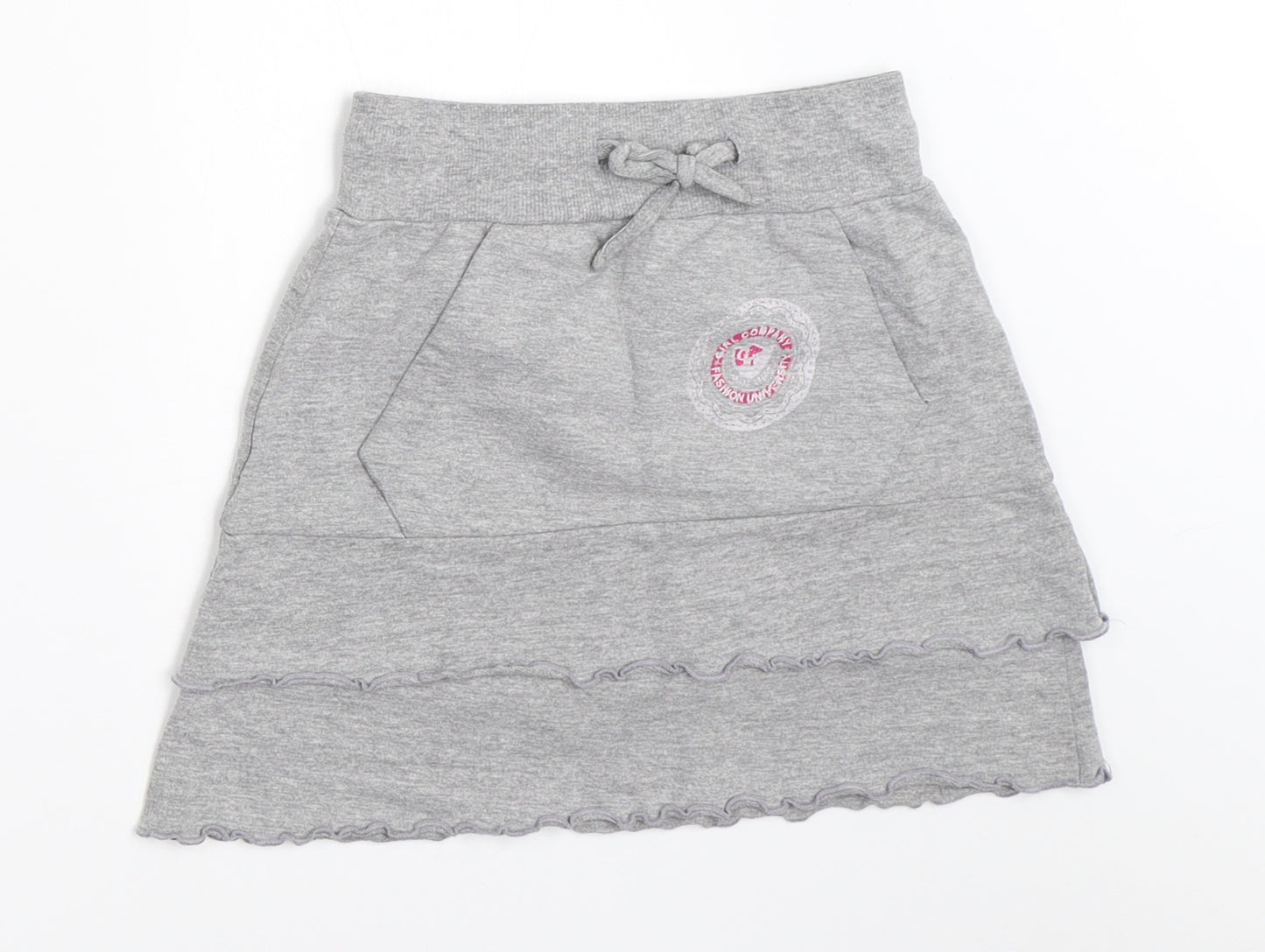 In Extenso Girls Grey   Mini Skirt Size 5 Years