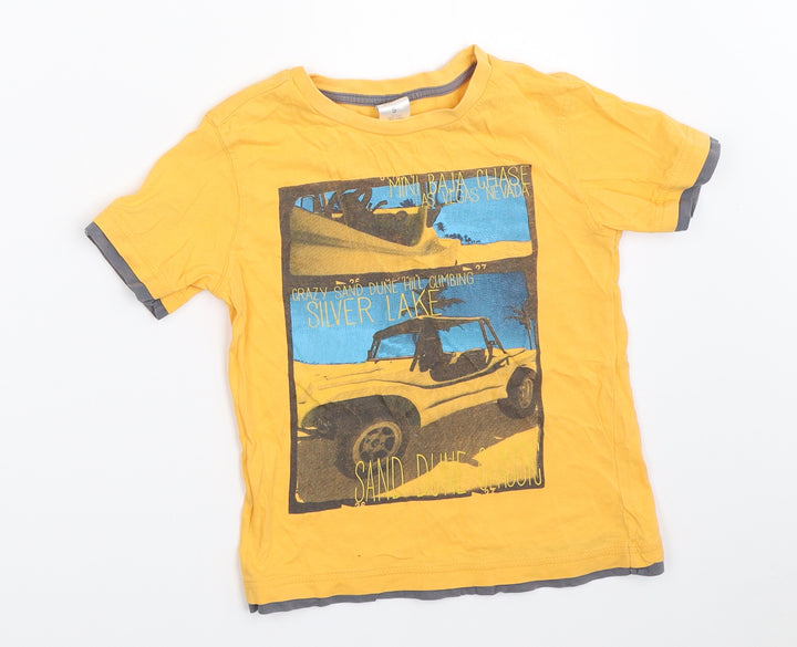 H&T Boys Yellow Basic T-Shirt Size 5 Years