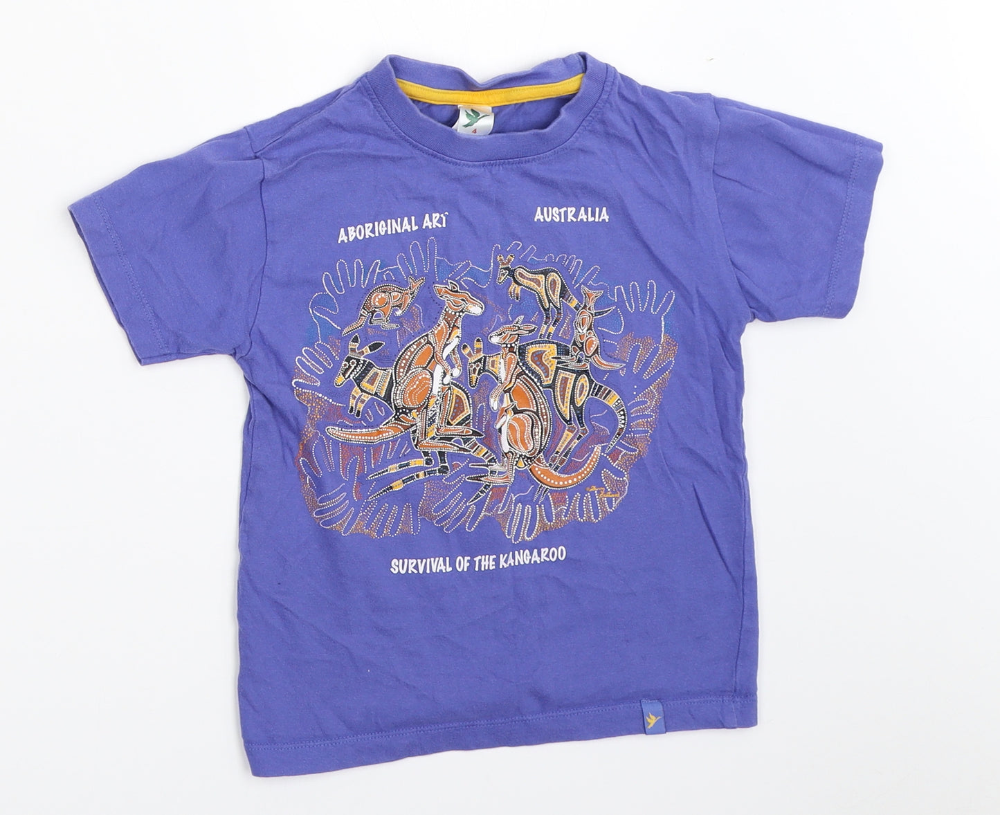 Gooses T-Shirts Boys Purple   Basic T-Shirt Size 4 Years