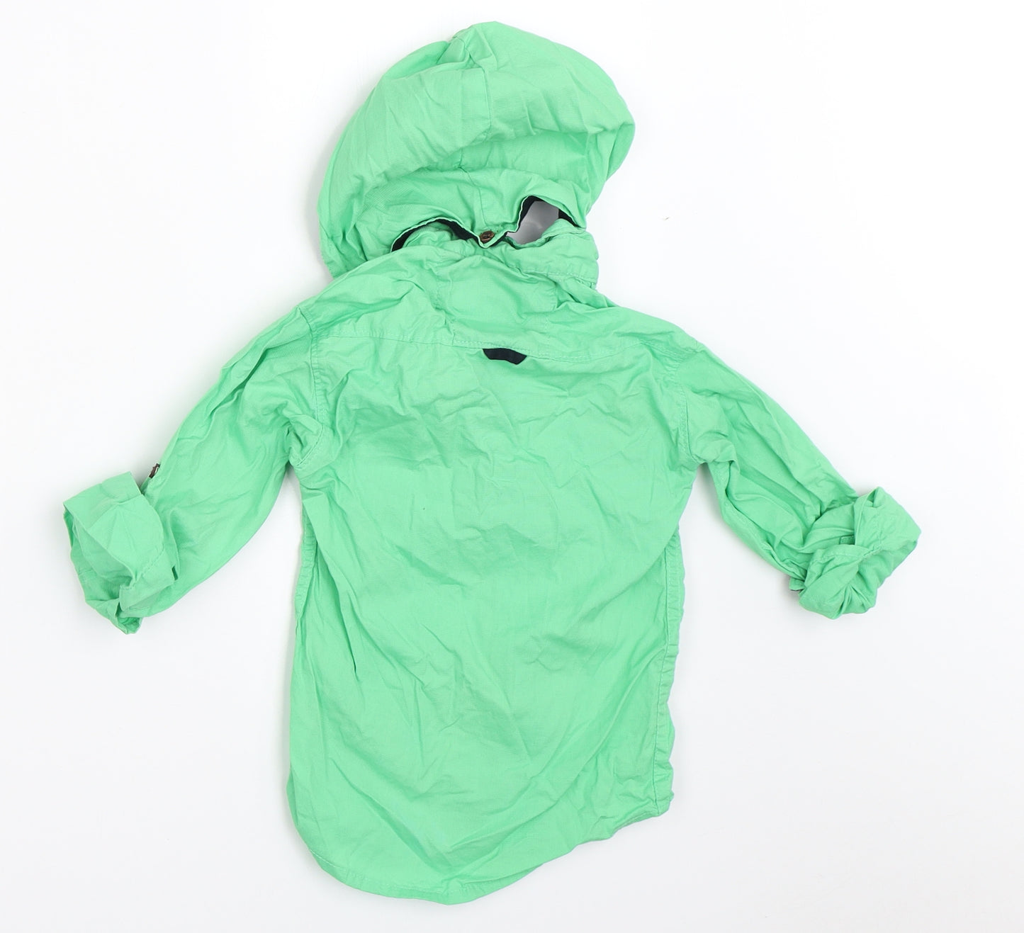 Flukee Boys Green   Basic Button-Up Size 4 Years