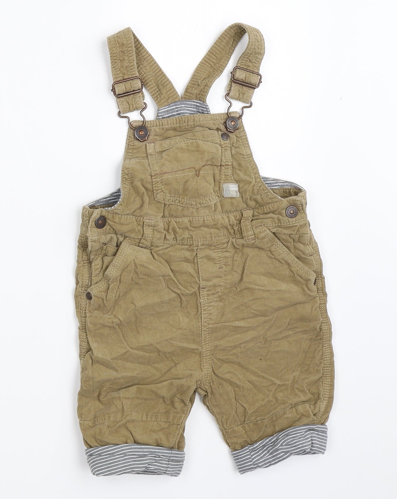 NEXT Boys Beige   Dungarees Trousers Size 2-3 Years