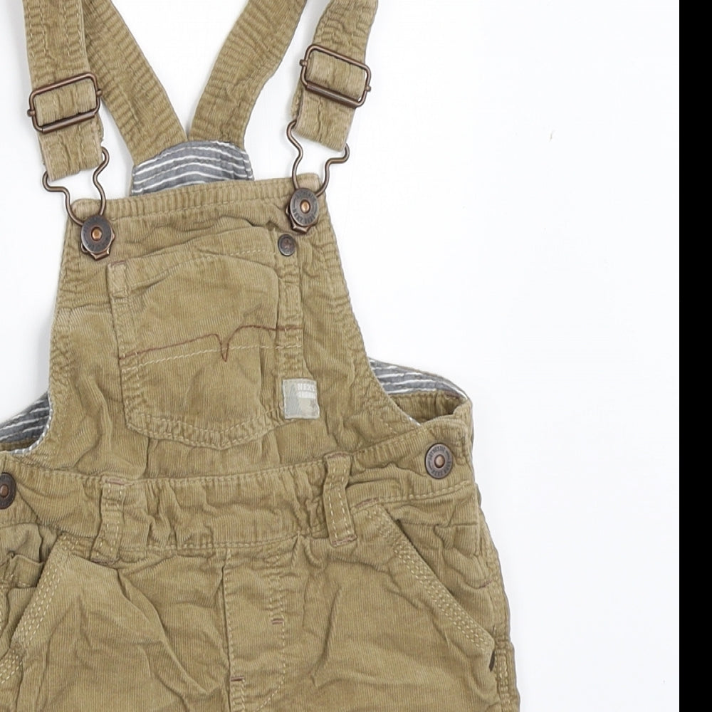 NEXT Boys Beige   Dungarees Trousers Size 2-3 Years