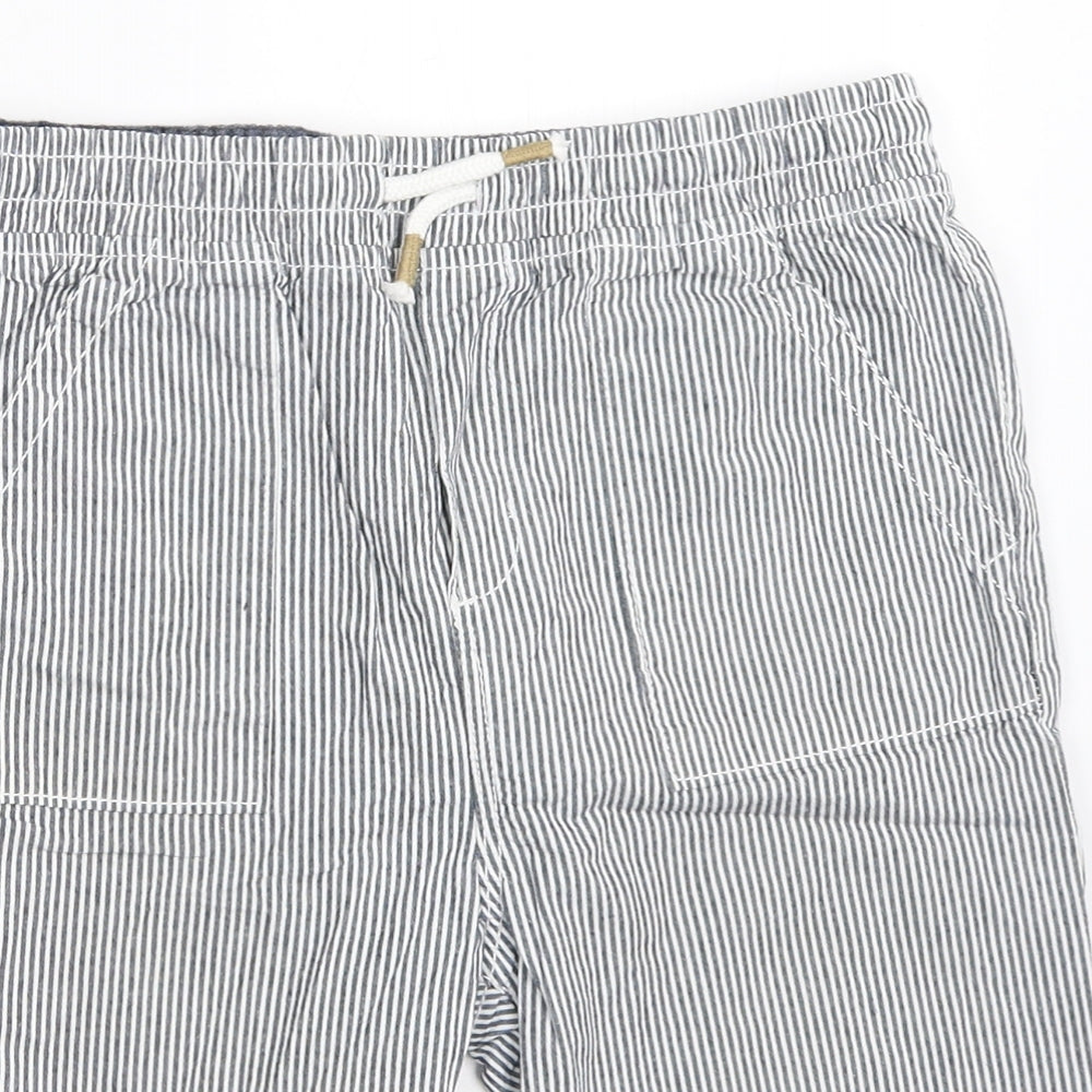 TU Boys Blue Striped  Bermuda Shorts Size 11 Years