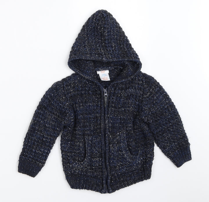 Joe Fresh Boys Blue   Full Zip Jumper Size 3 Years
